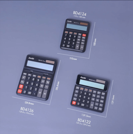 เครื่องคิดเลข DELI BD4126-BK-01 สีดำ_4